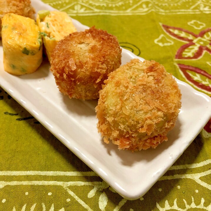 チーズ入りさつまいもコロッケ♪